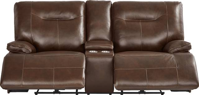 Renaldi Coffee 2 Pc Leather Dual Power Reclining Living Room - Thumbnail - Image 5