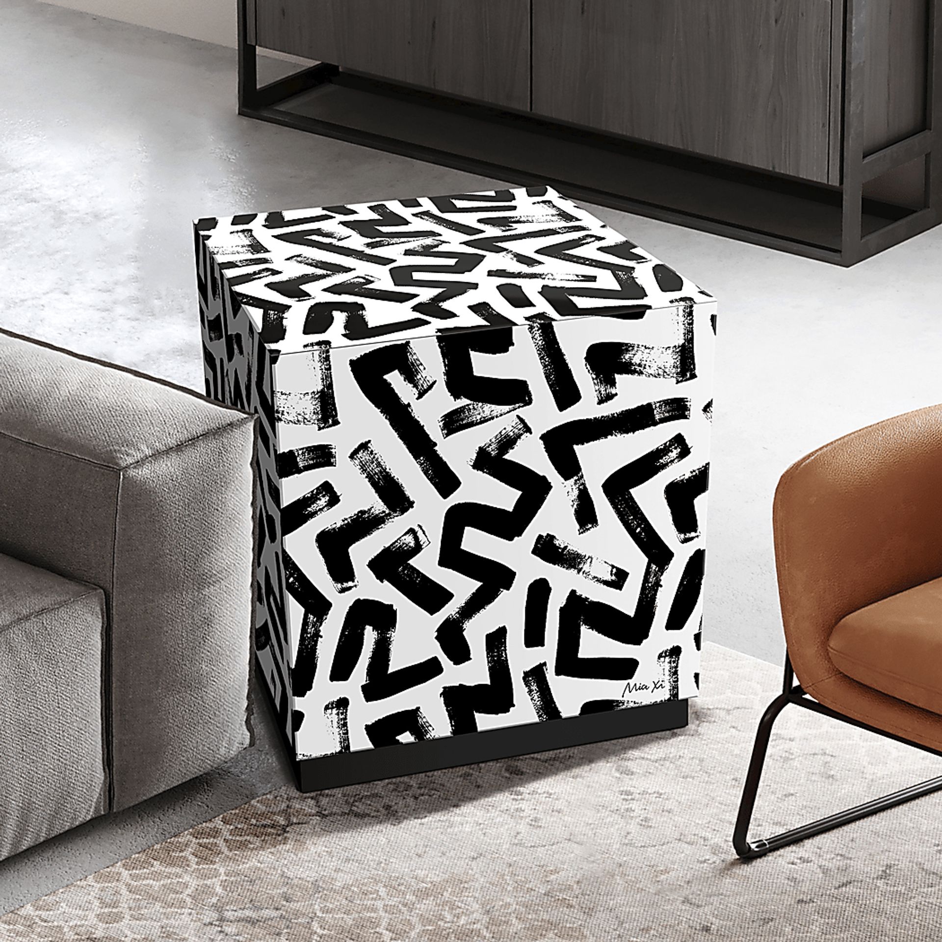 Reneta Black Accent Table - Image 3