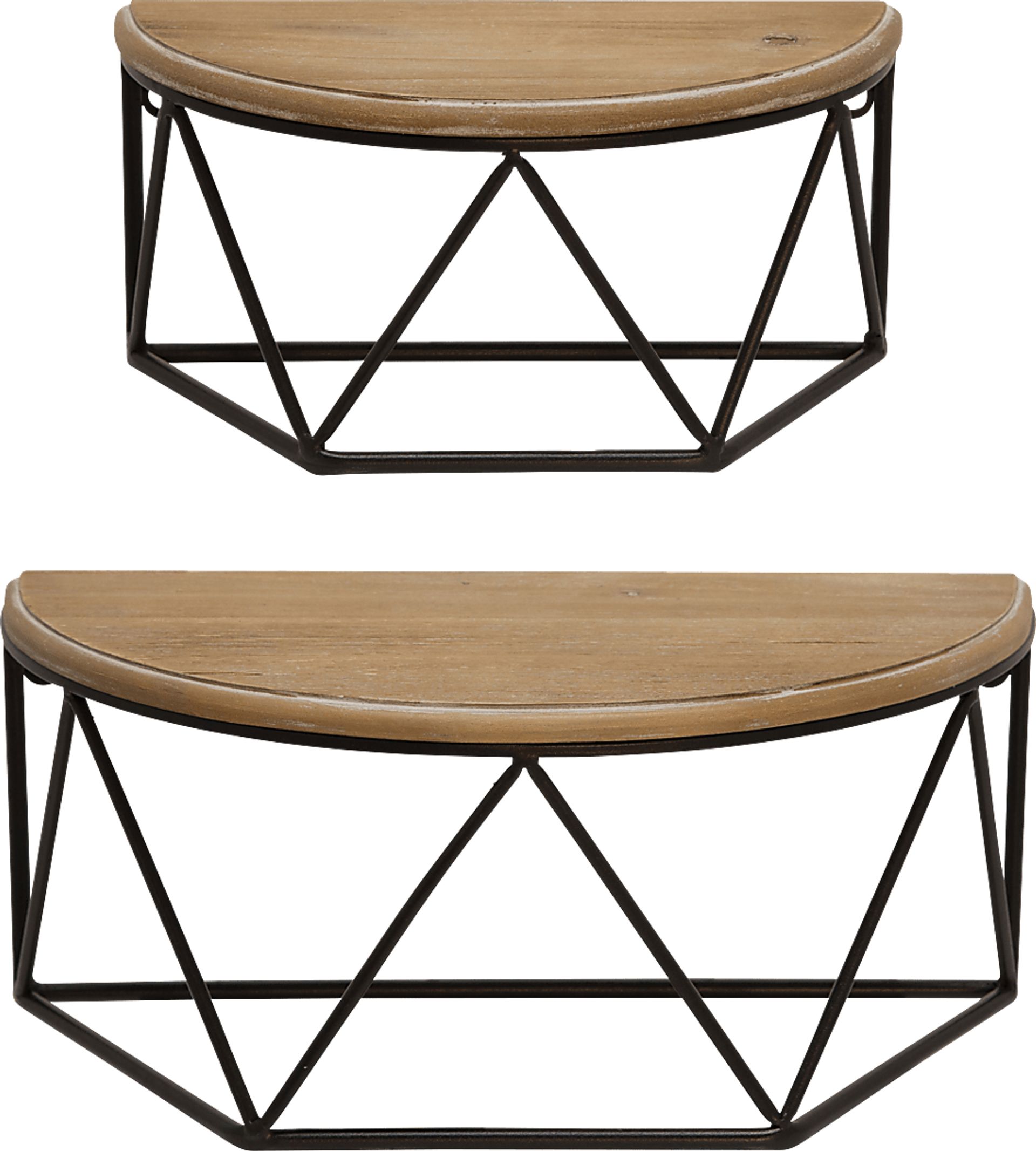 Renezet Brown Wall Shelf - Image 4