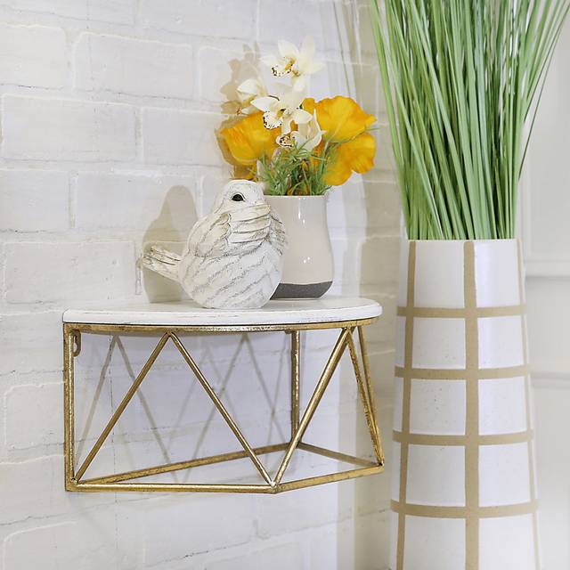 Renezet Gold Wall Shelf - Thumbnail - Image 2