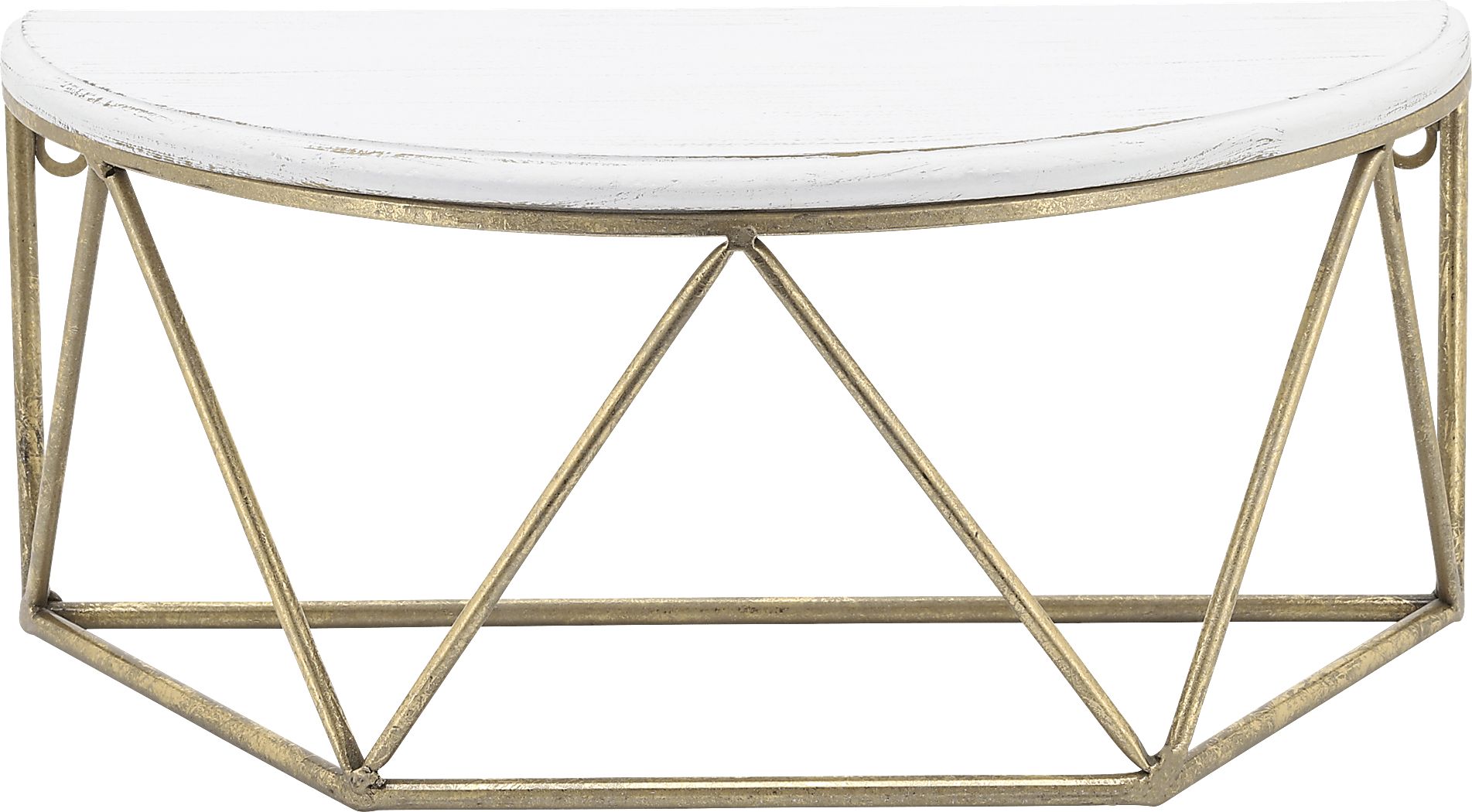 Renezet Gold Wall Shelf