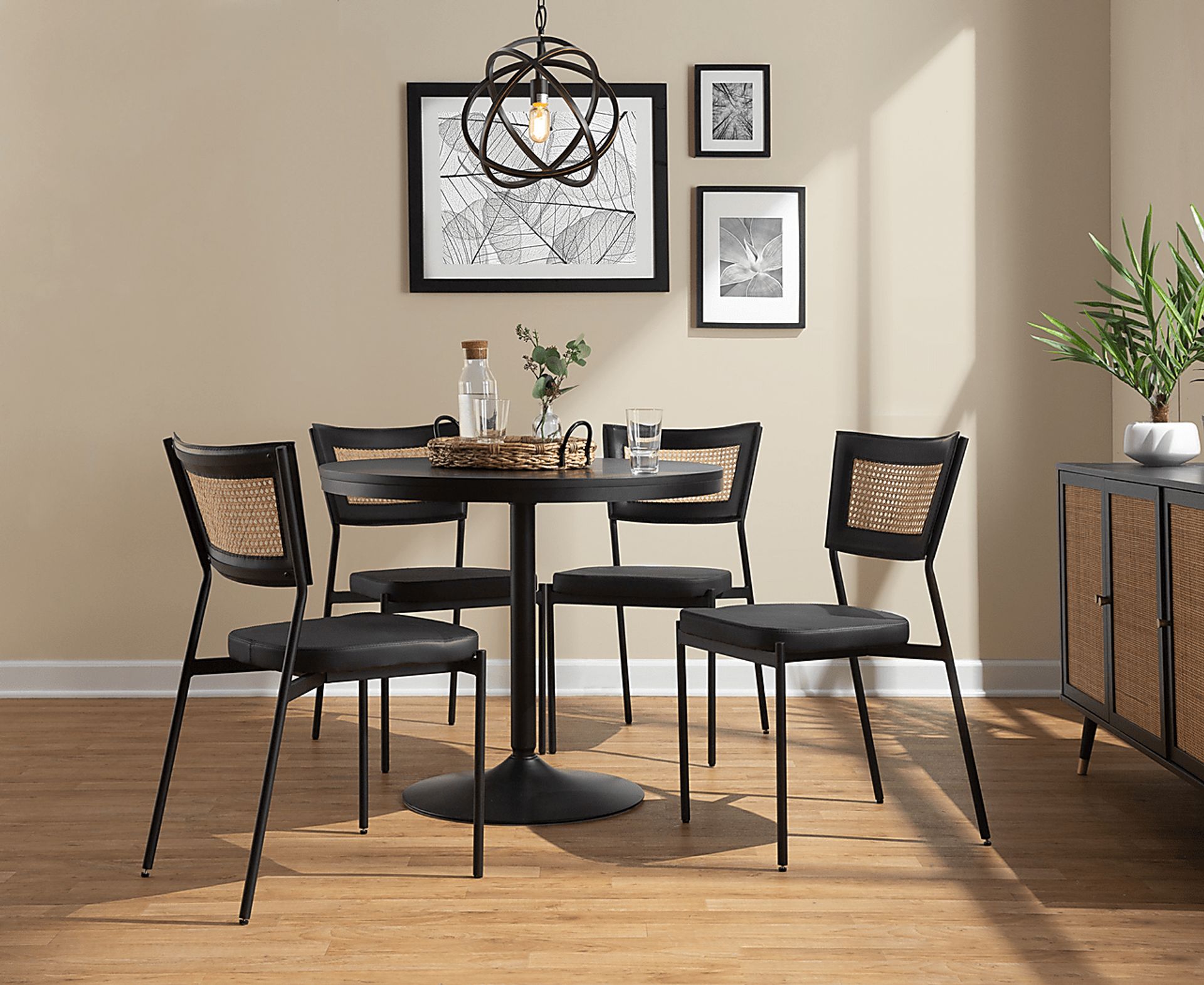 Renneau Black Side Chair, Set of 2 - Image 5