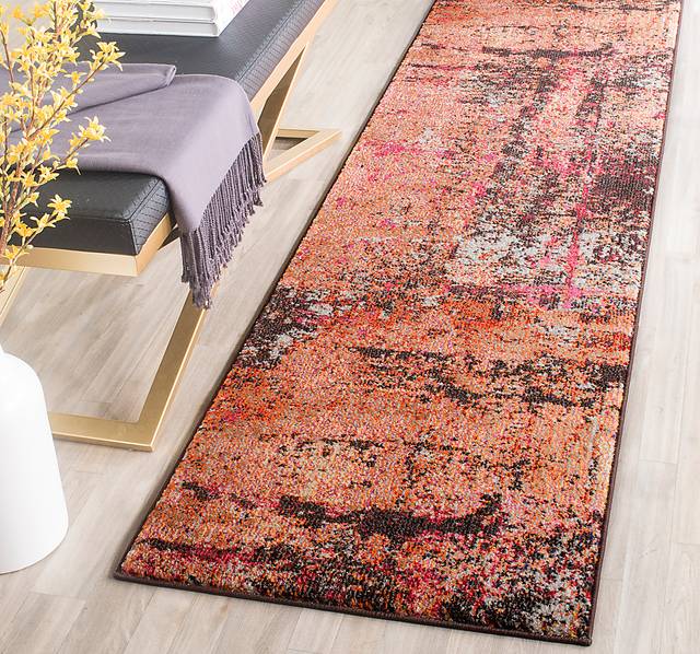 Renner Mill Orange 2'2 x 10' Runner Rug - Thumbnail - Image 2