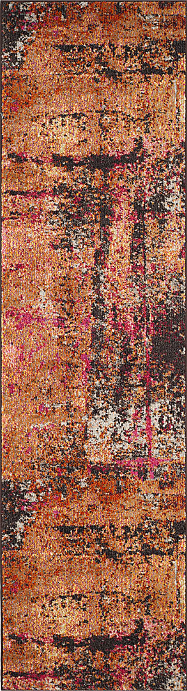 Renner Mill Orange 2'2 x 10' Runner Rug - Thumbnail - Image 1