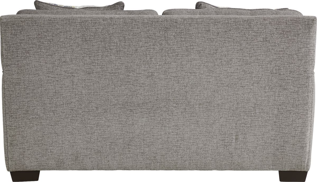 Reno Hills 7 Pc Gray Polyester Fabric Living Room Set With Sleeper ...