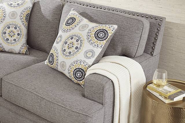 Reno Hills Gray Woven 7 Pc Living Room - Thumbnail - Image 4