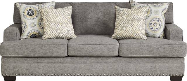 Reno Hills Gray Woven 7 Pc Living Room - Thumbnail - Image 2