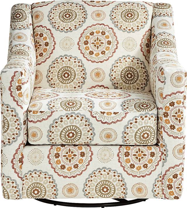 Reno Hills Orange Swivel Chair - Thumbnail - Image 2