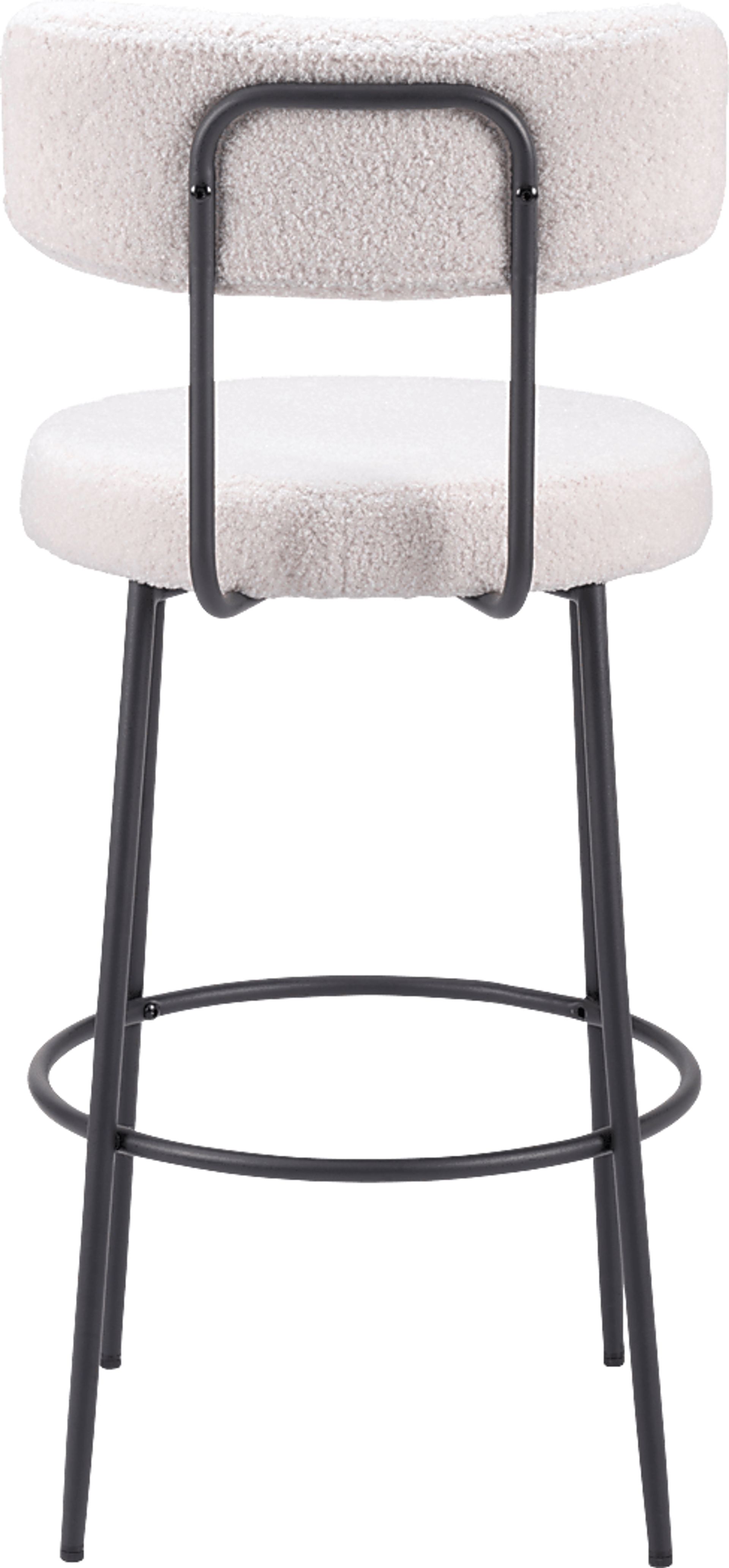 Rentz White Barstool, Set of 2 - Image 6
