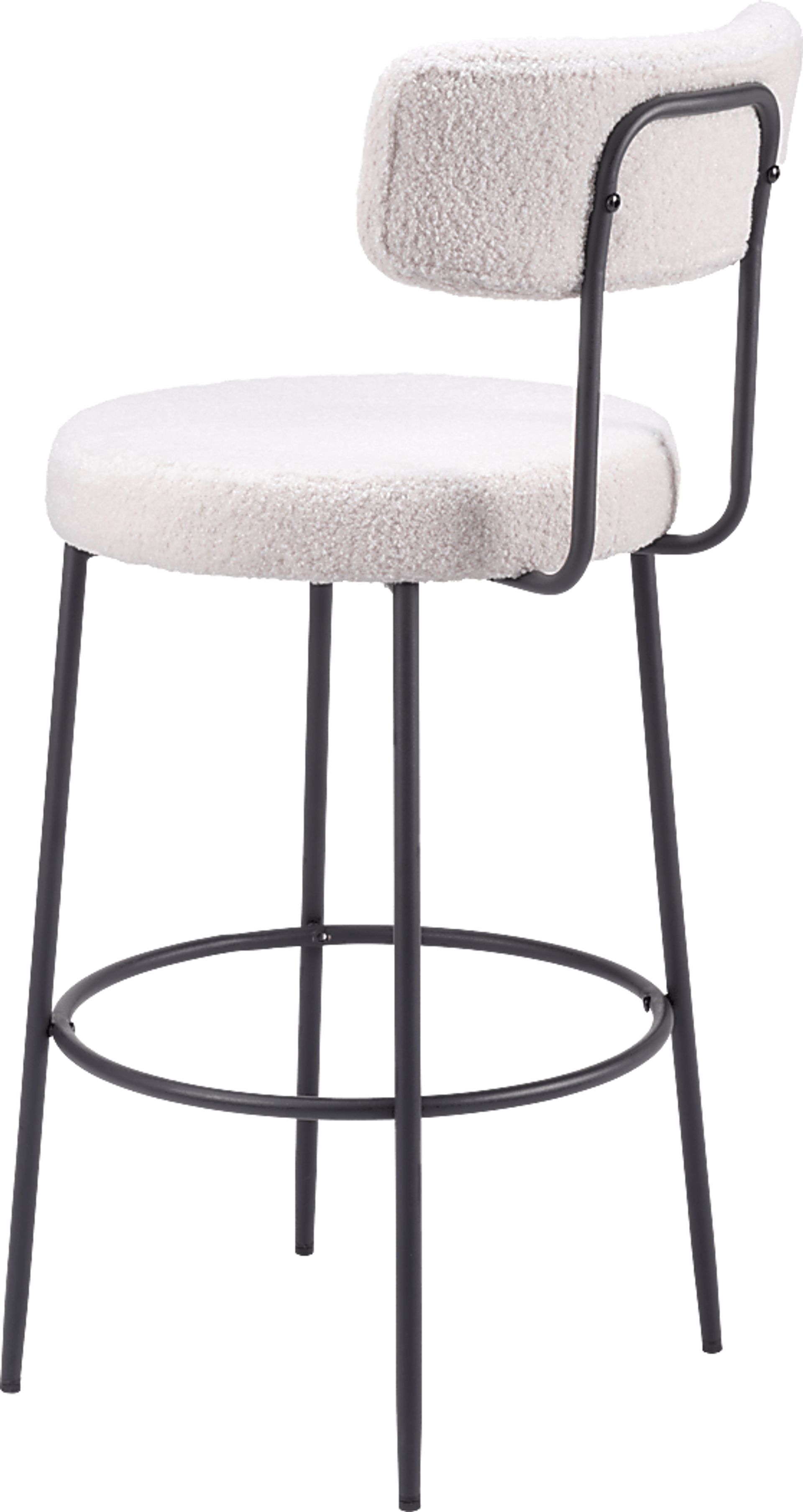 Rentz White Barstool, Set of 2 - Image 7