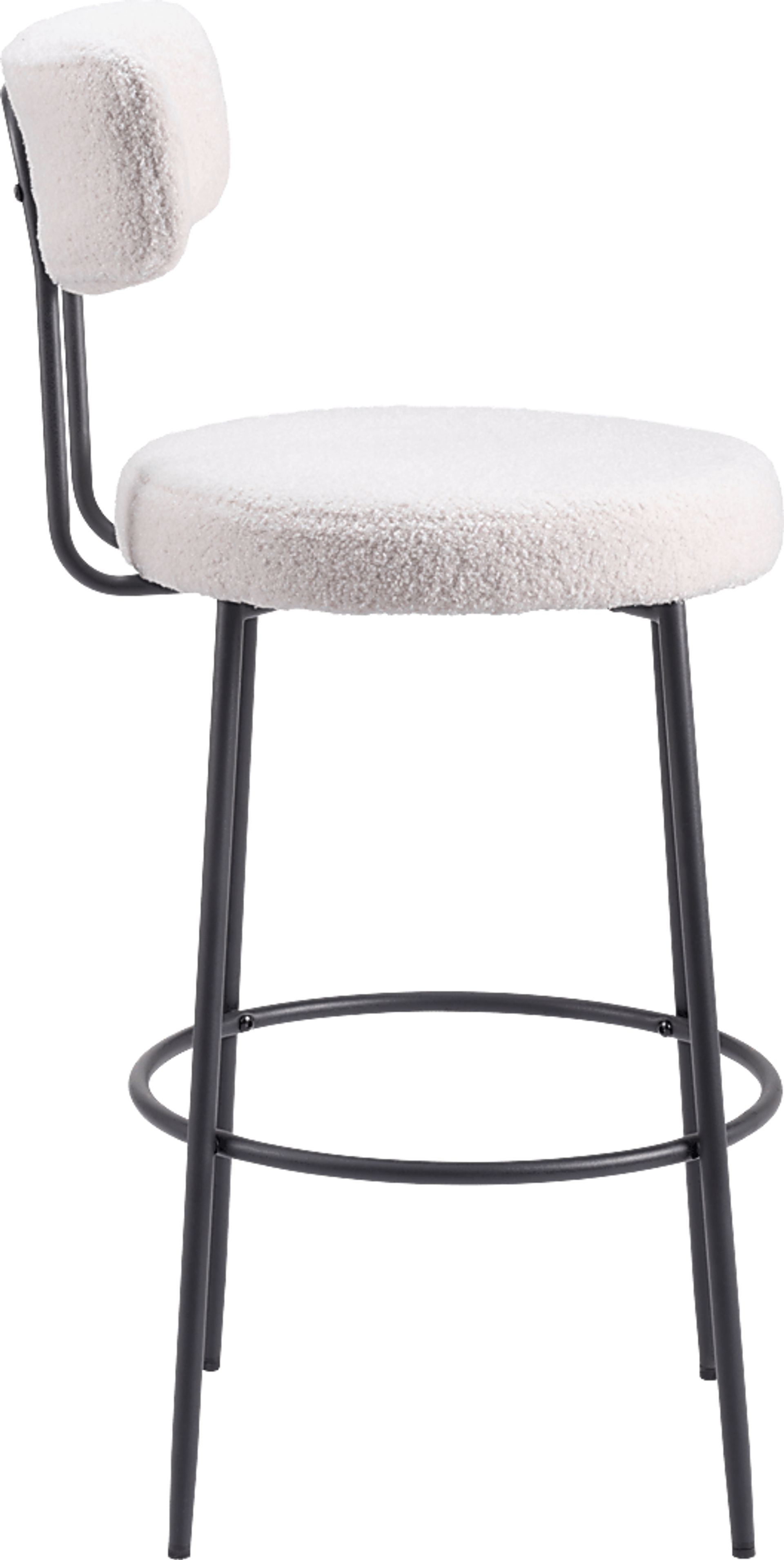 Rentz Black Black,Colors White Barstool, Set Of 2 | Rooms to Go