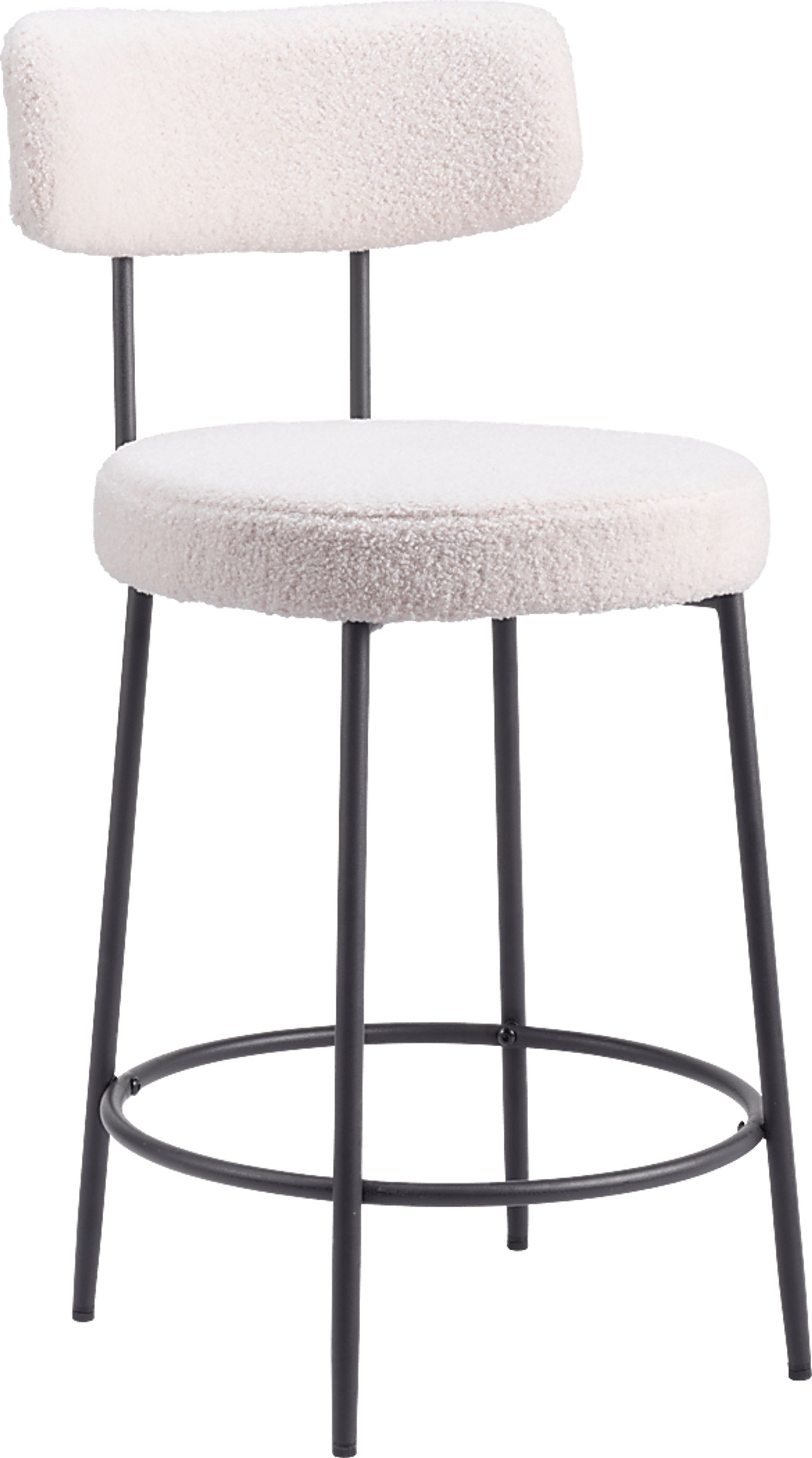 Rentz White Counter Height Stool, Set of 2 - Image 3