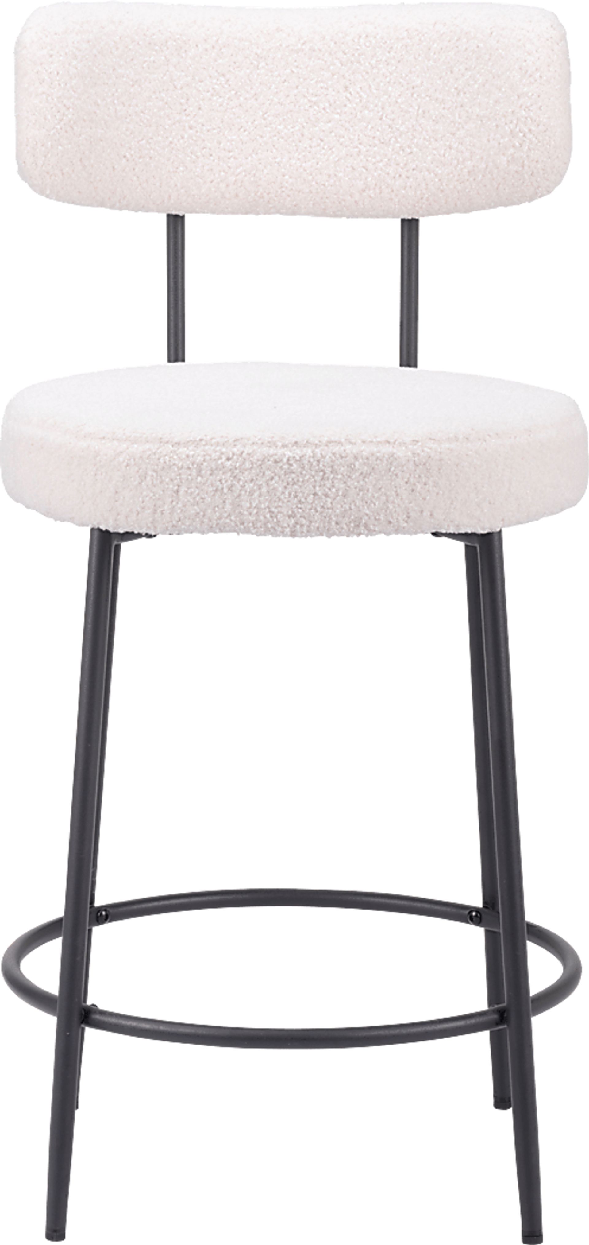 Rentz White Counter Height Stool, Set of 2 - Image 5