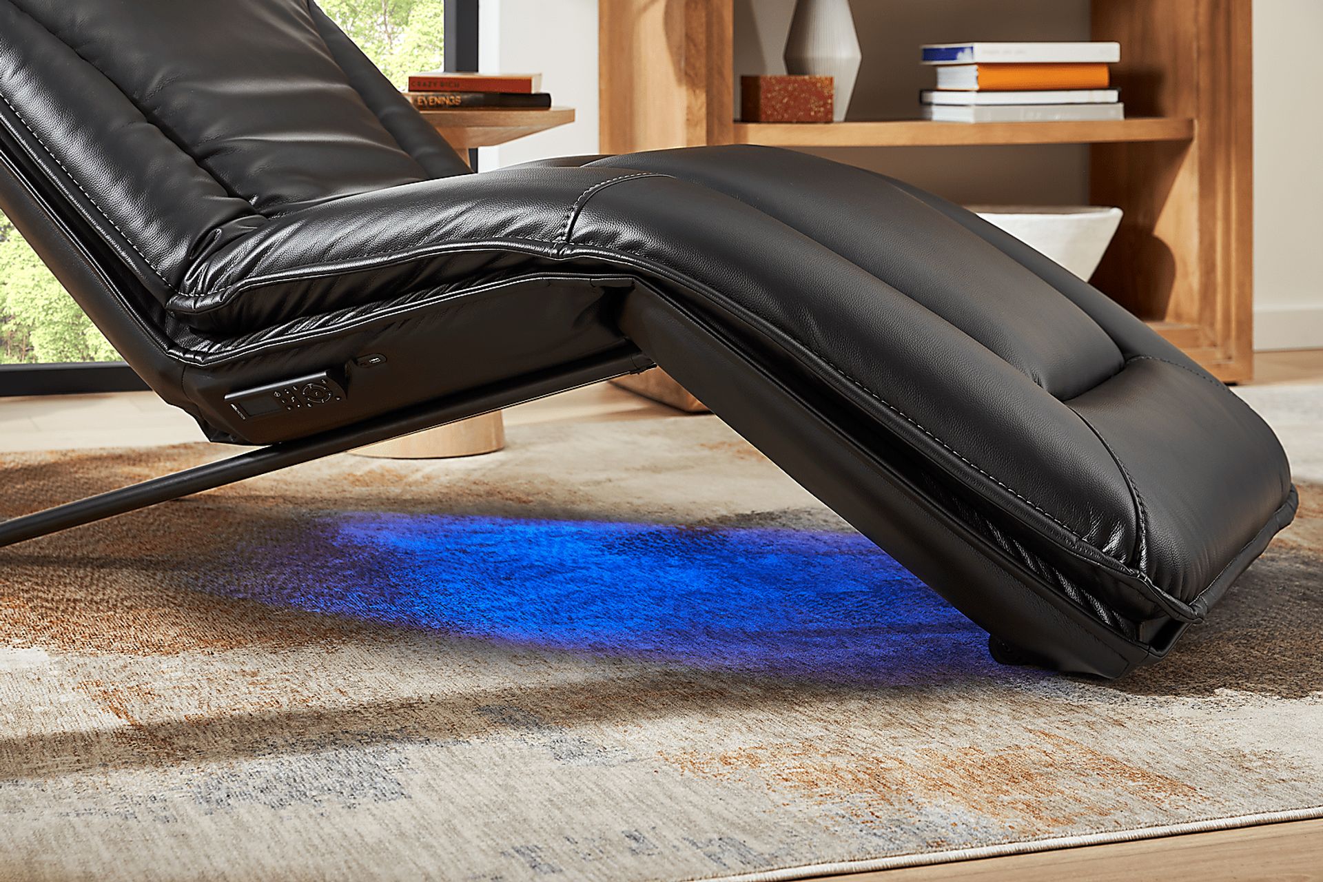 Repose Black Power Reclining Chaise - Image 10