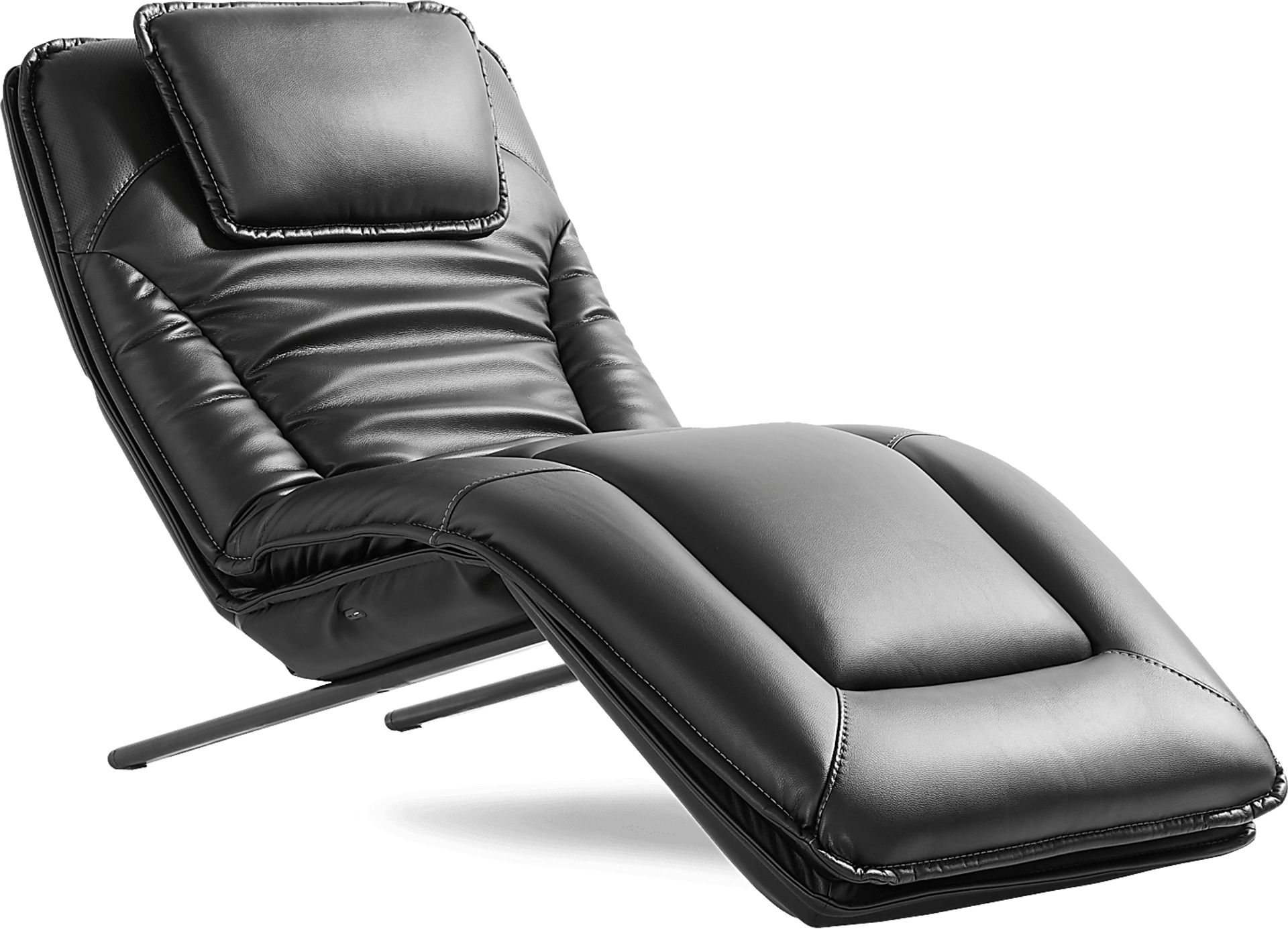 Repose Black Power Reclining Chaise - Image 2