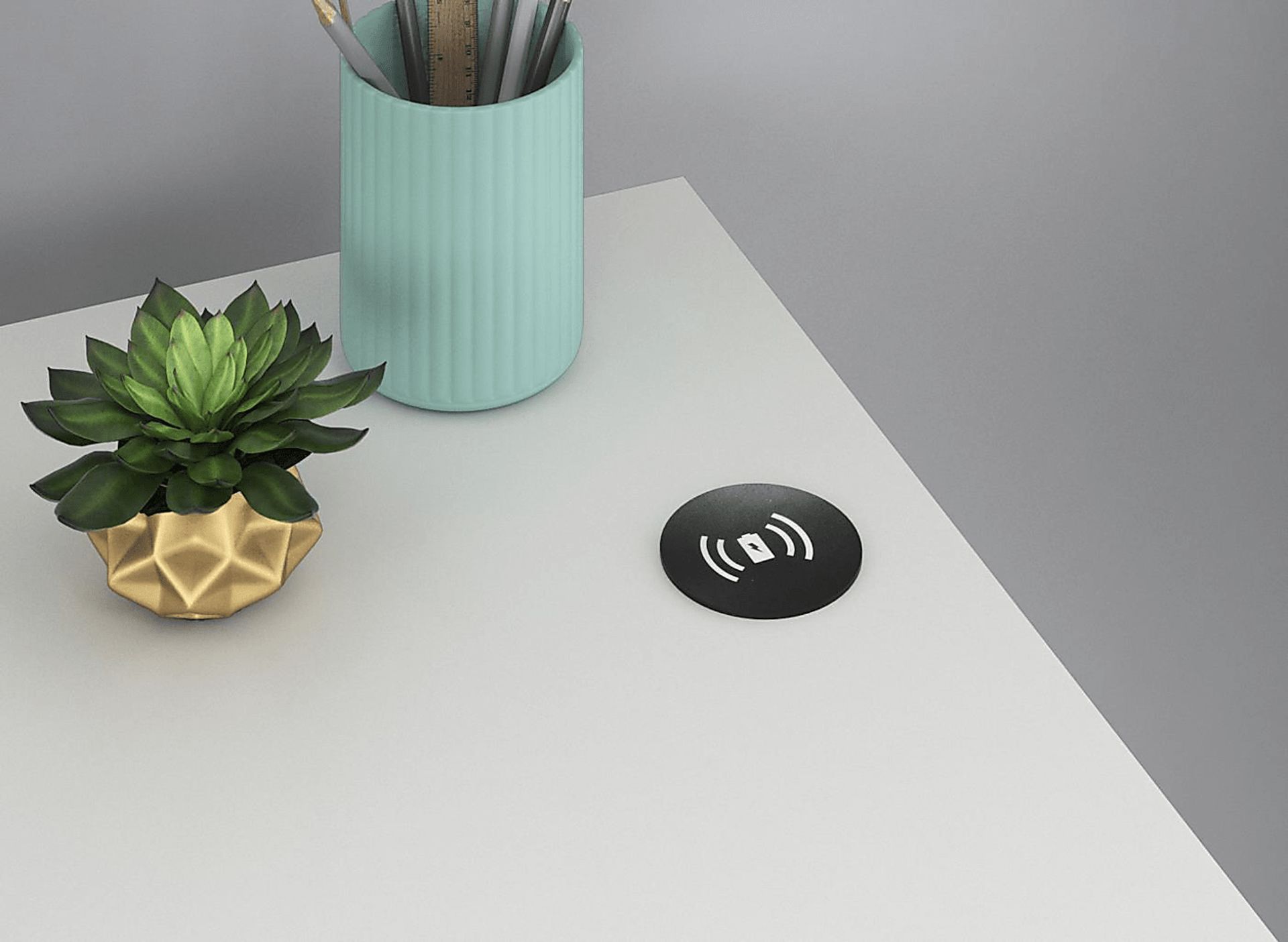 Reppert White Desk - Image 3