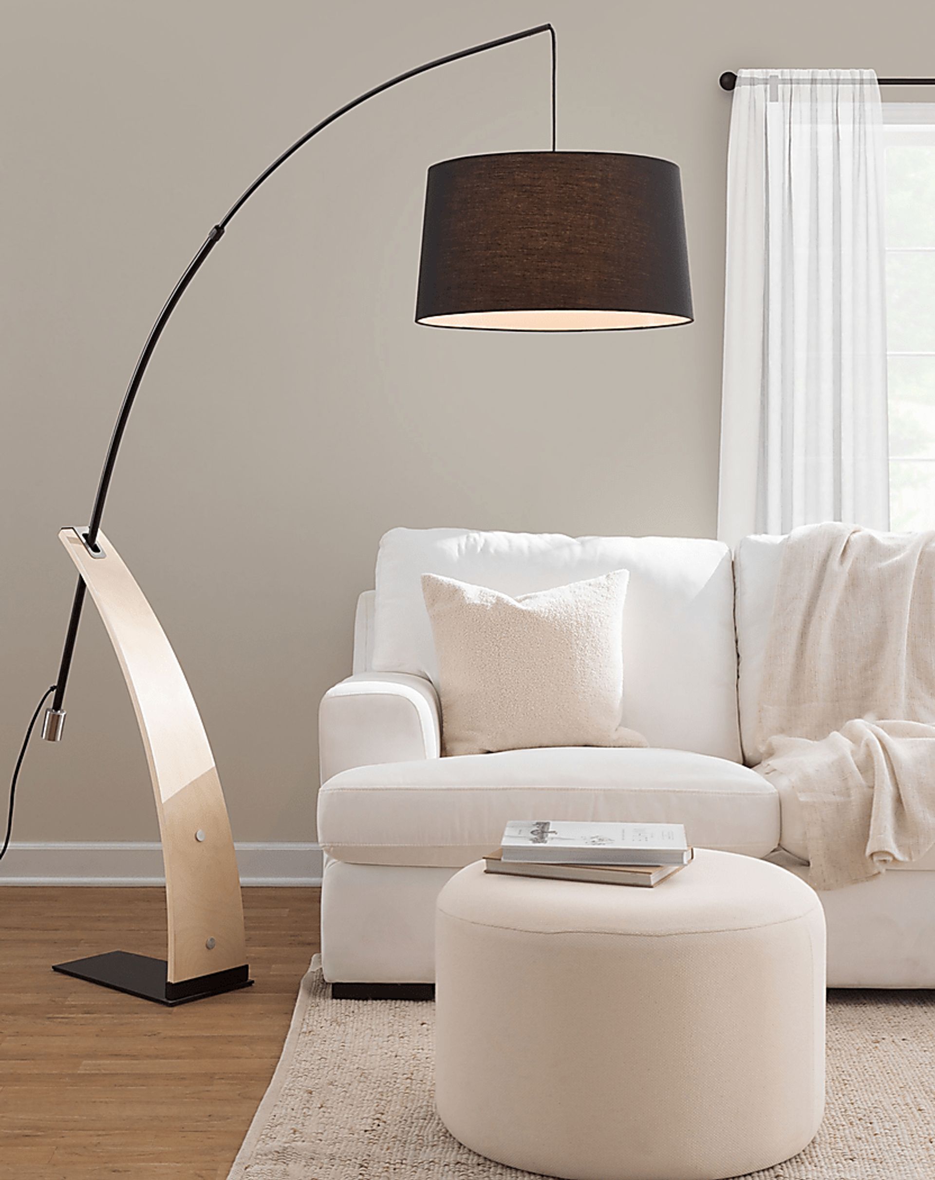 Restgate Black Floor Lamp - Image 2