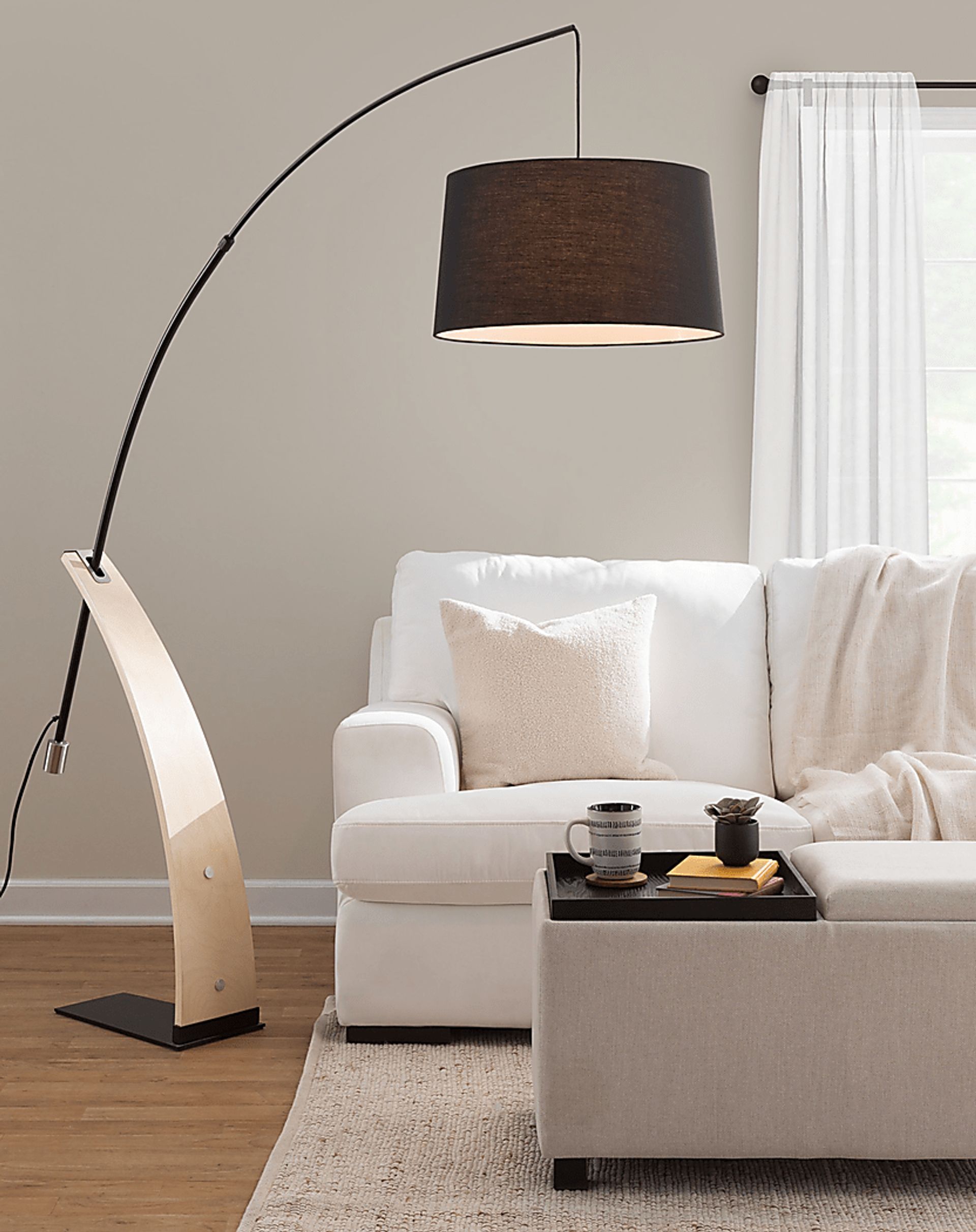 Restgate Black Floor Lamp - Image 4