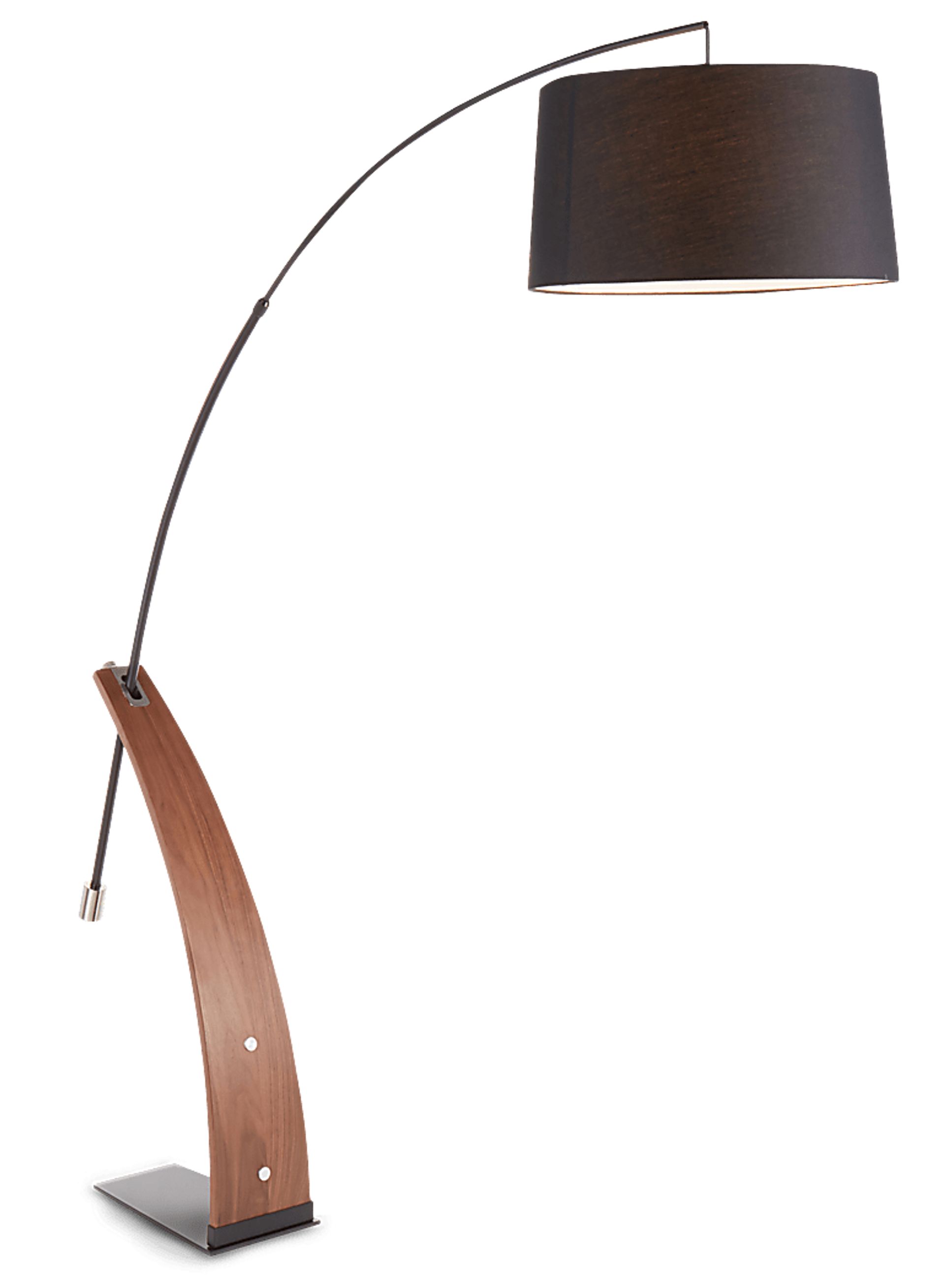 Restgate Walnut Floor Lamp - Image 2