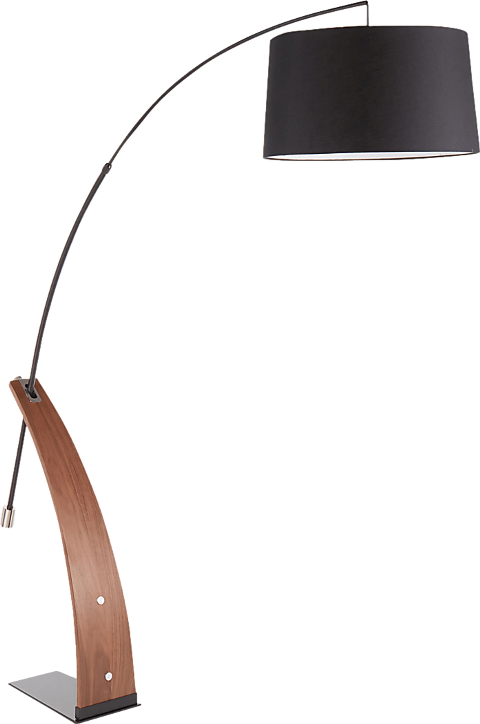 Restgate Walnut Floor Lamp - Image 1