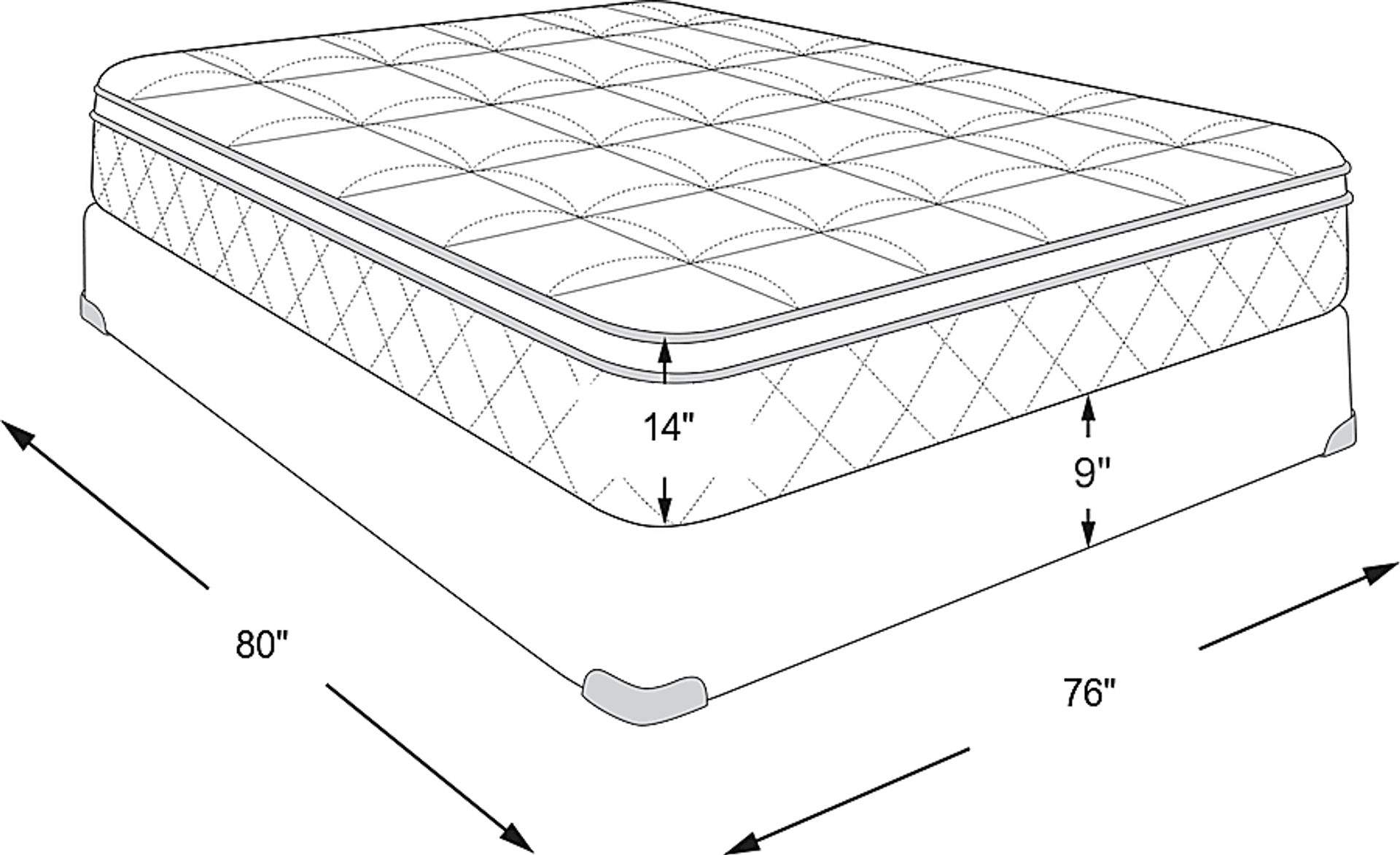 Dimension Image. Please refer to the Dimension Tab on this page for dimension details.