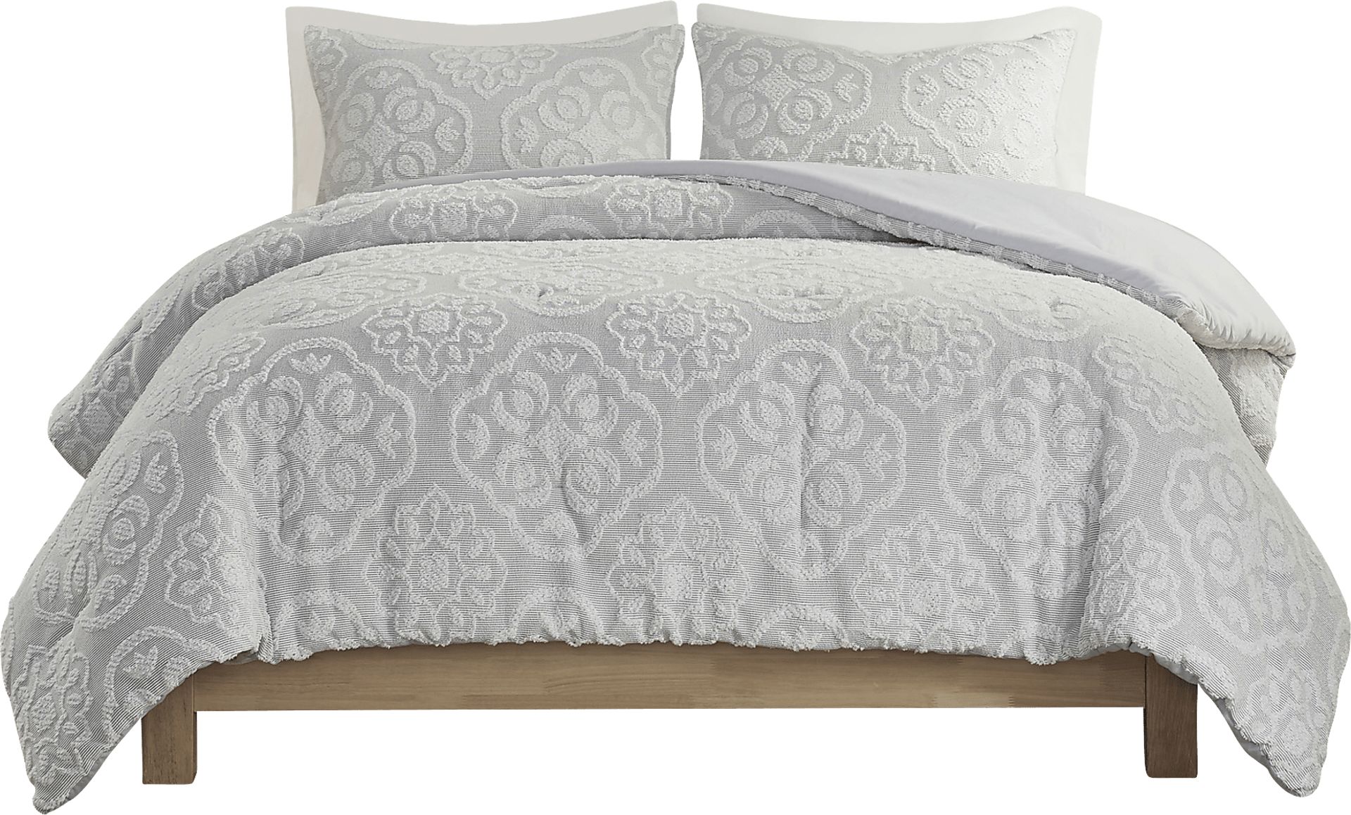 Retama Gray 3 Pc Full/Queen Comforter Set - Image 5