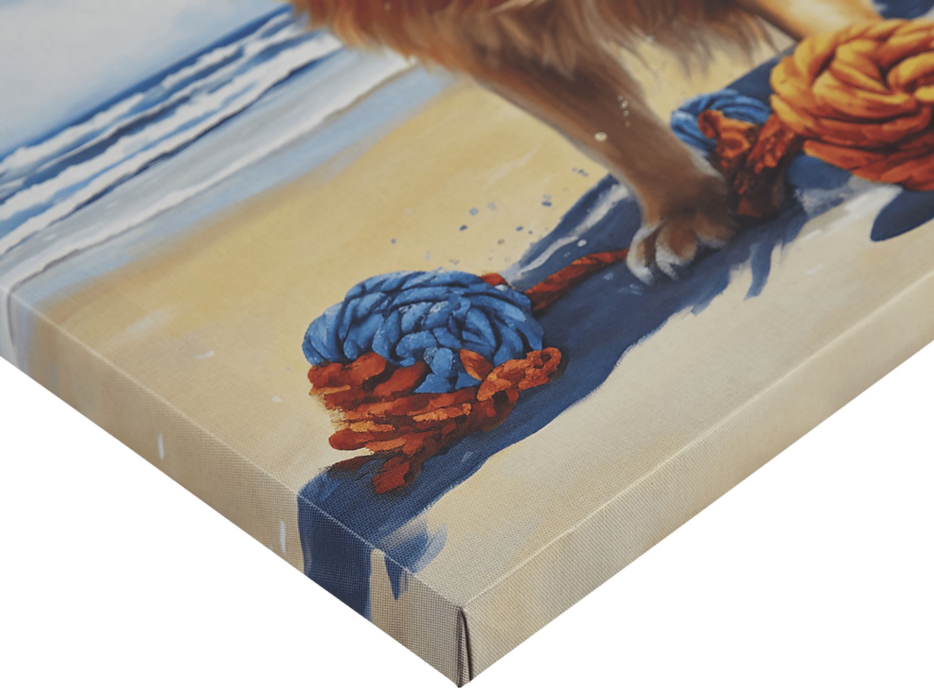 Retriever Playing Blue Wall Decor - Image 5