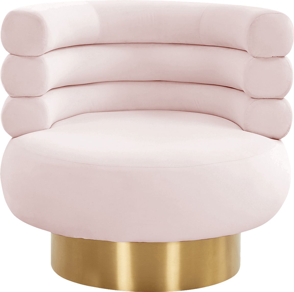 Retro Nest Blush Colors,Pink Swivel Chair | Rooms to Go