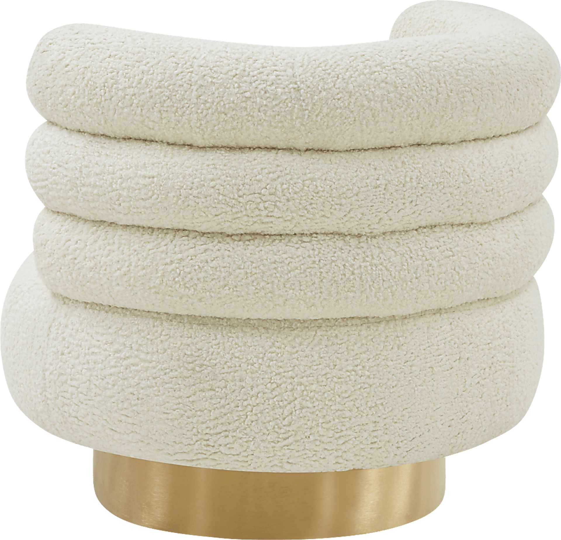 Retro Nest Cream Swivel Chair - Image 4