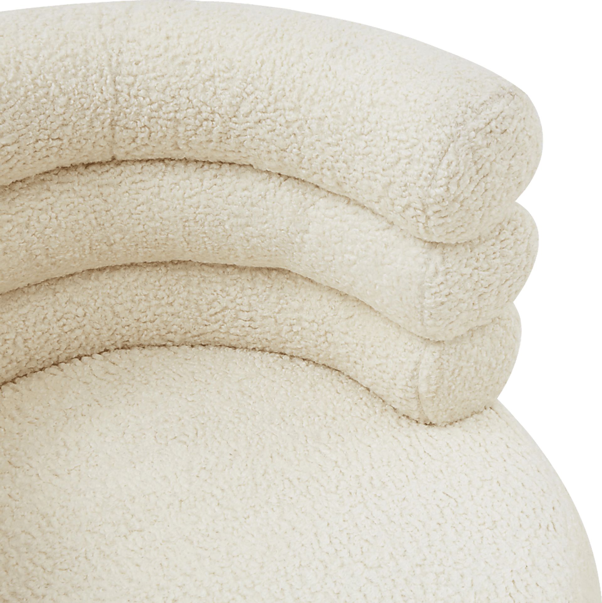 Retro Nest Cream Swivel Chair - Image 5