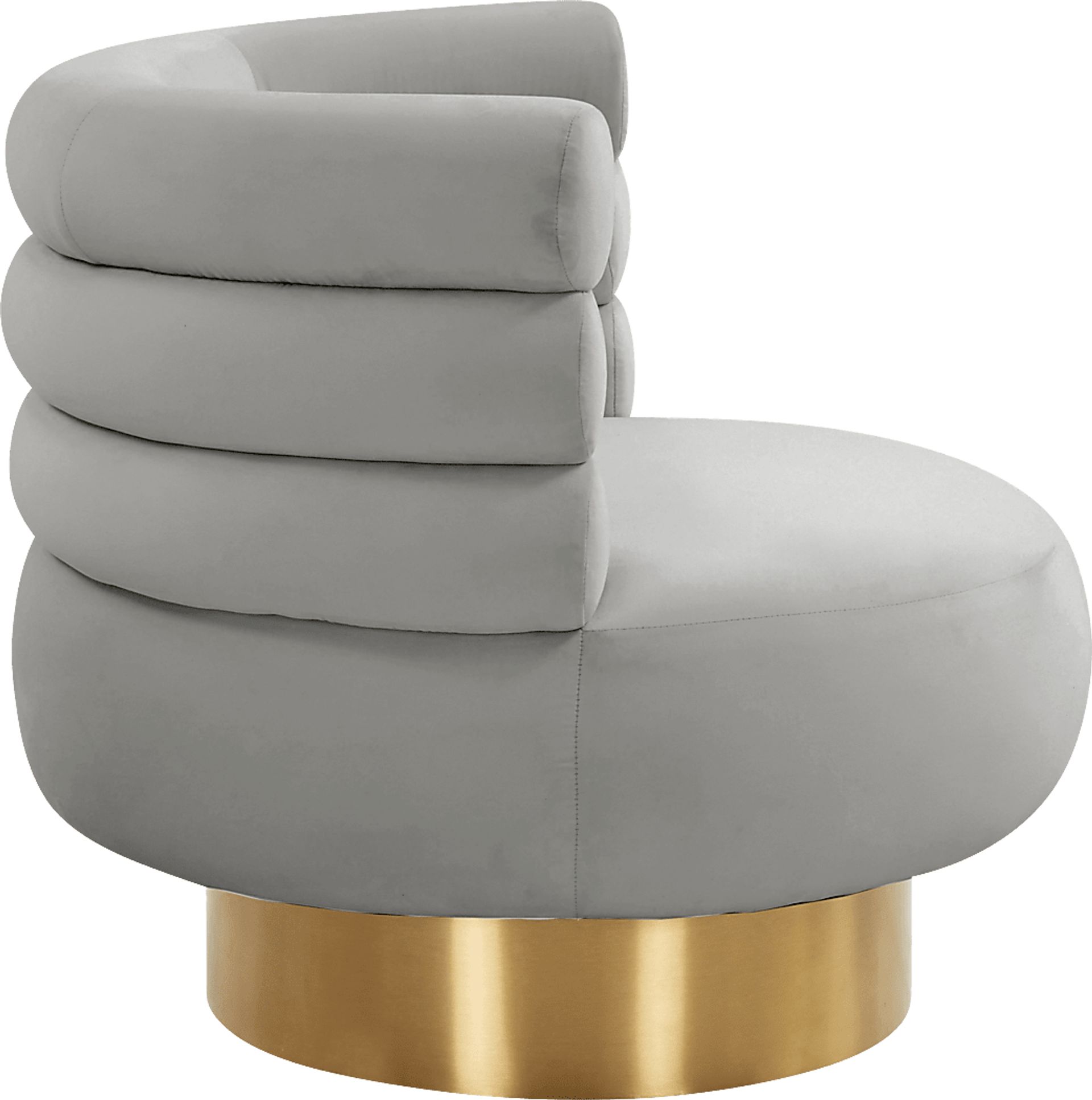 Retro Nest Gray Swivel Chair - Image 3