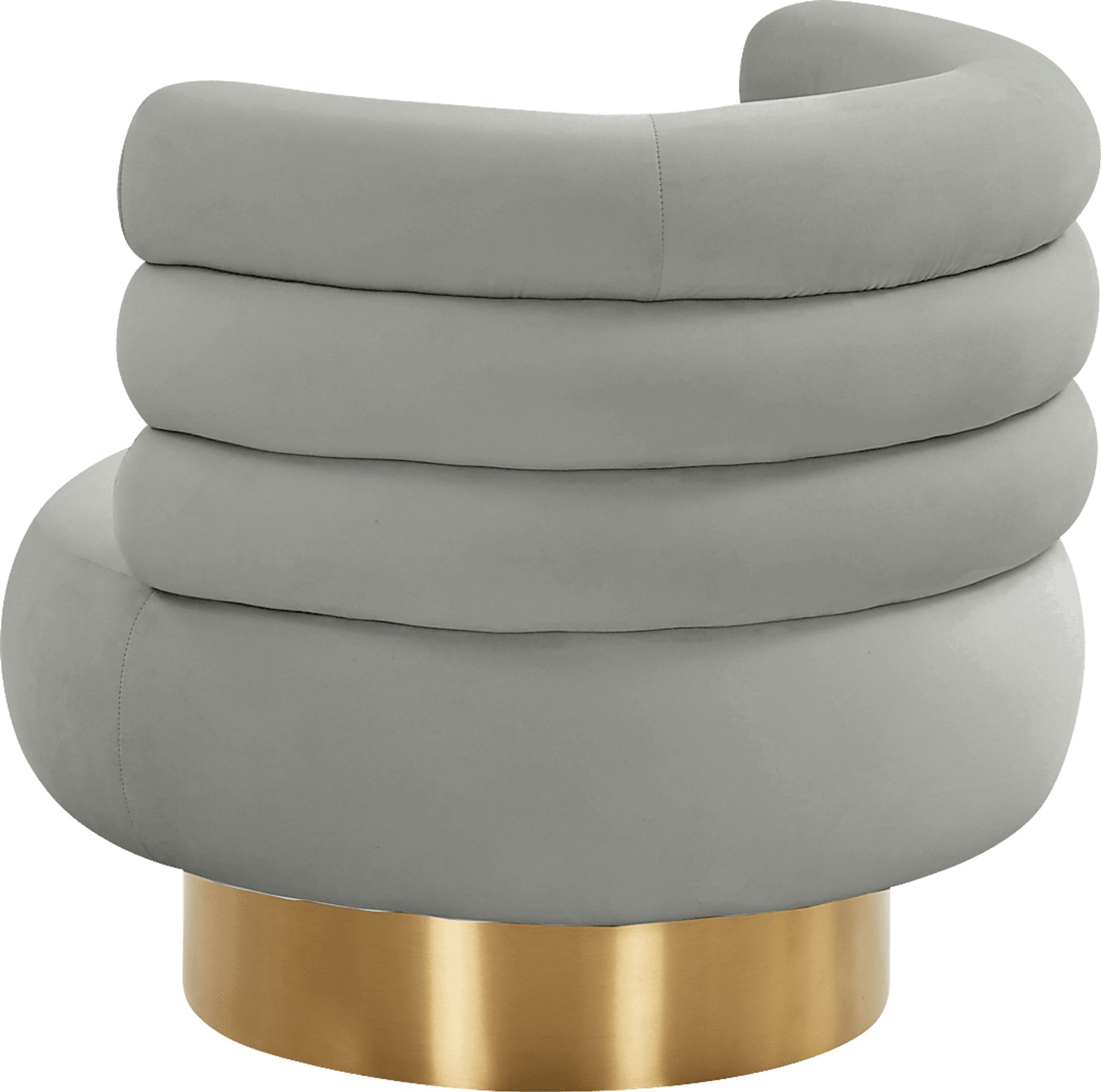 Retro Nest Gray Swivel Chair - Image 4