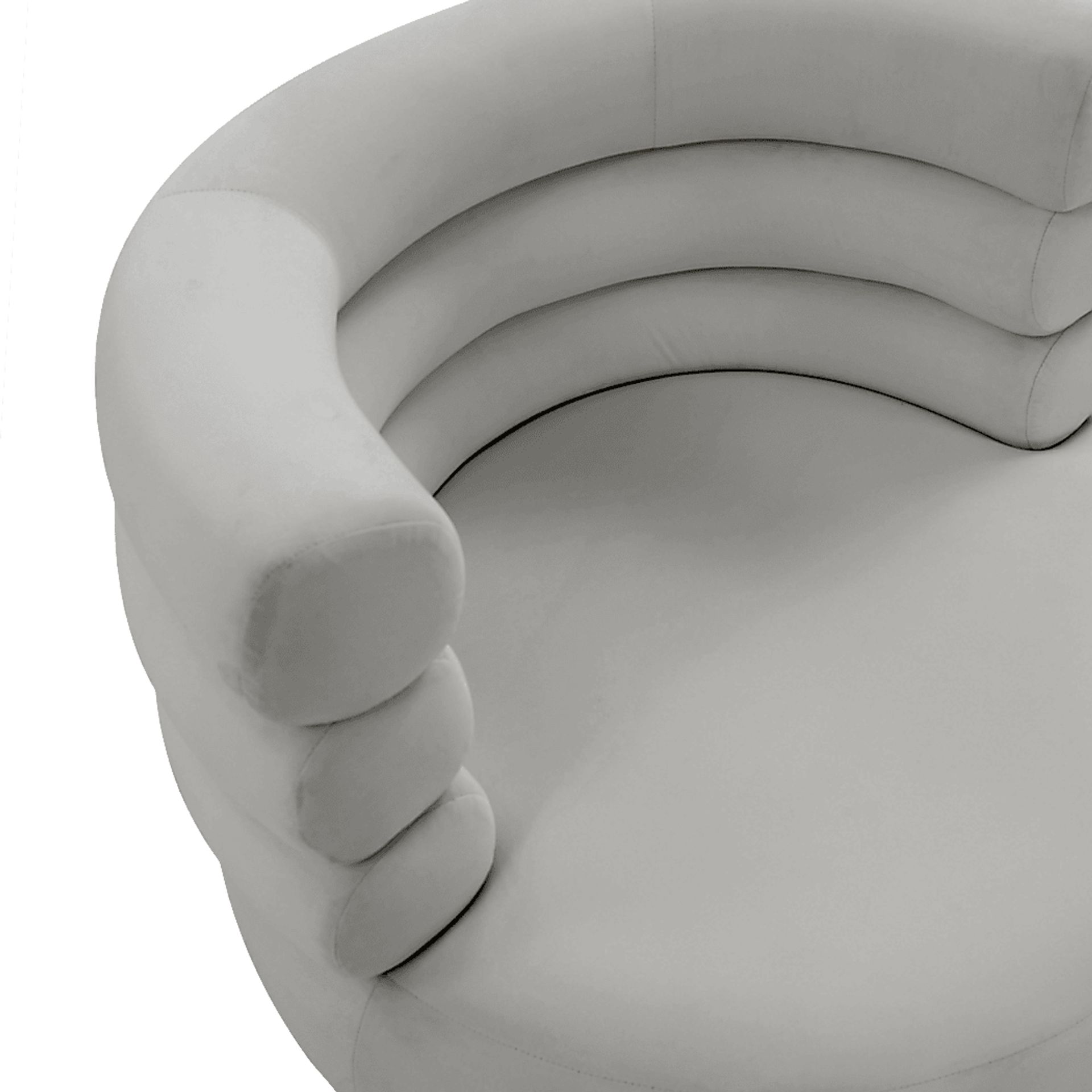 Retro Nest Gray Swivel Chair - Image 5