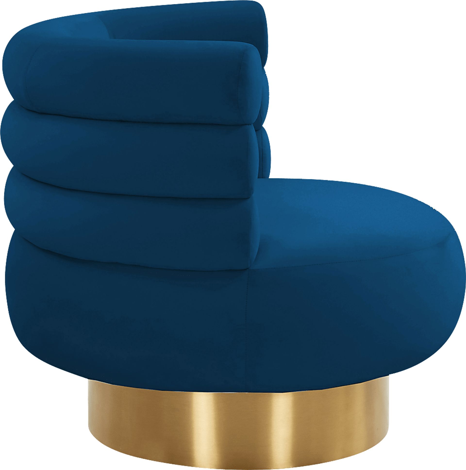 Retro Nest Navy Swivel Chair - Image 3