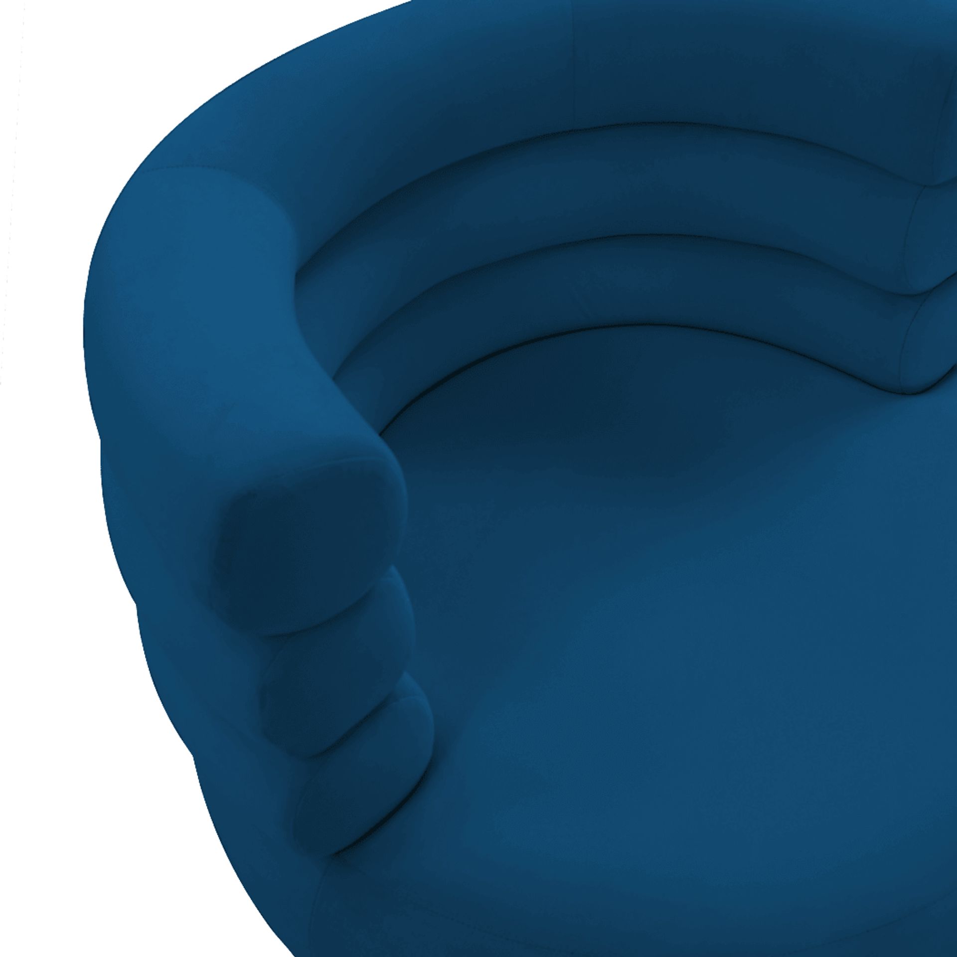 Retro Nest Navy Swivel Chair - Image 5