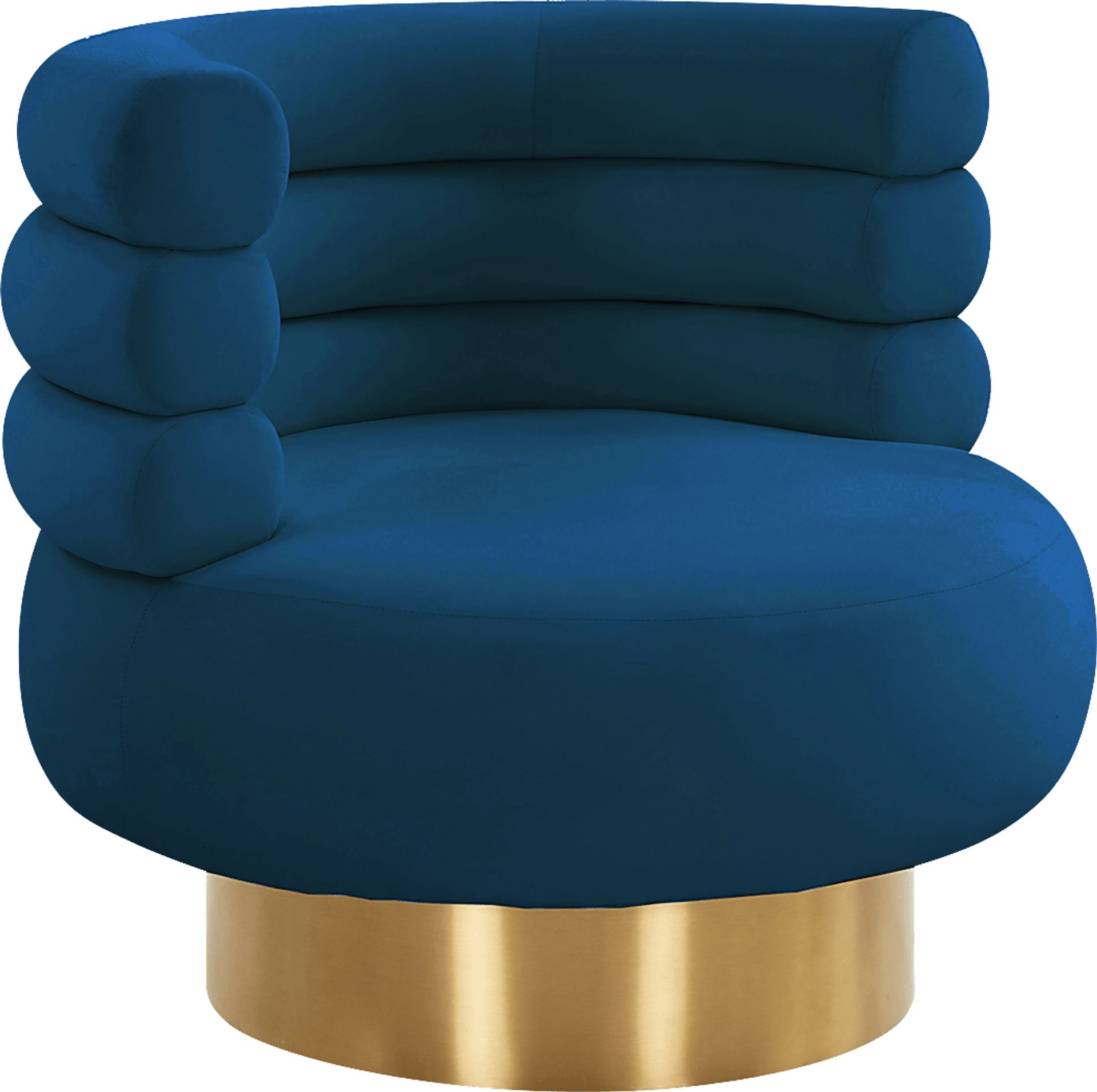 Retro Nest Navy Swivel Chair - Image 1