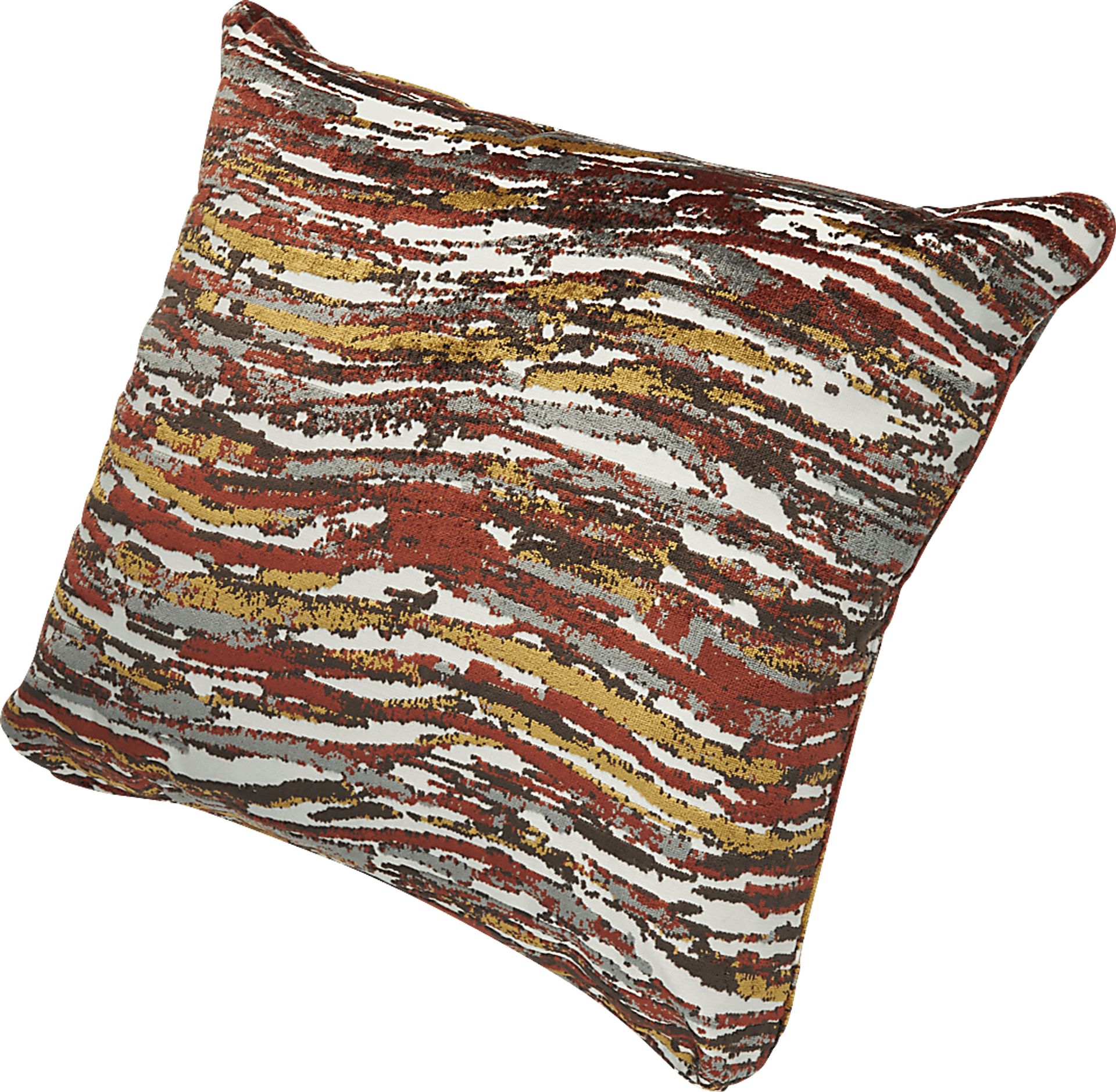 Retro Wave Caramel Pillow, Set of Two - Image 2