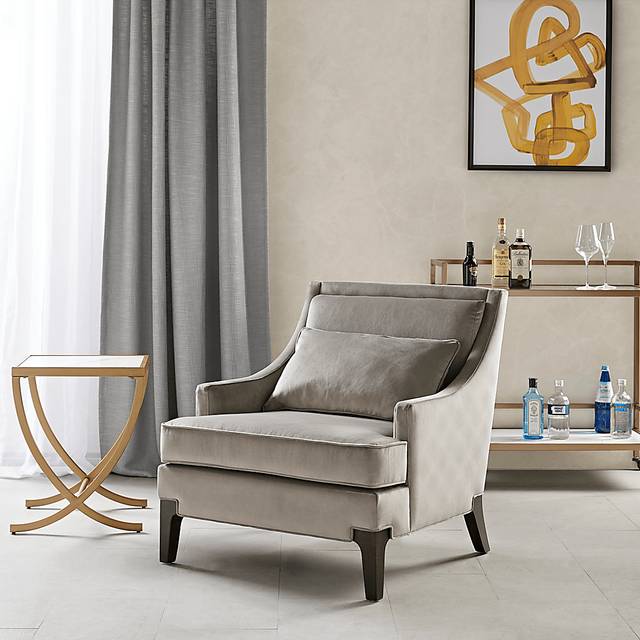 Retta Gray Accent Chair - Thumbnail - Image 2