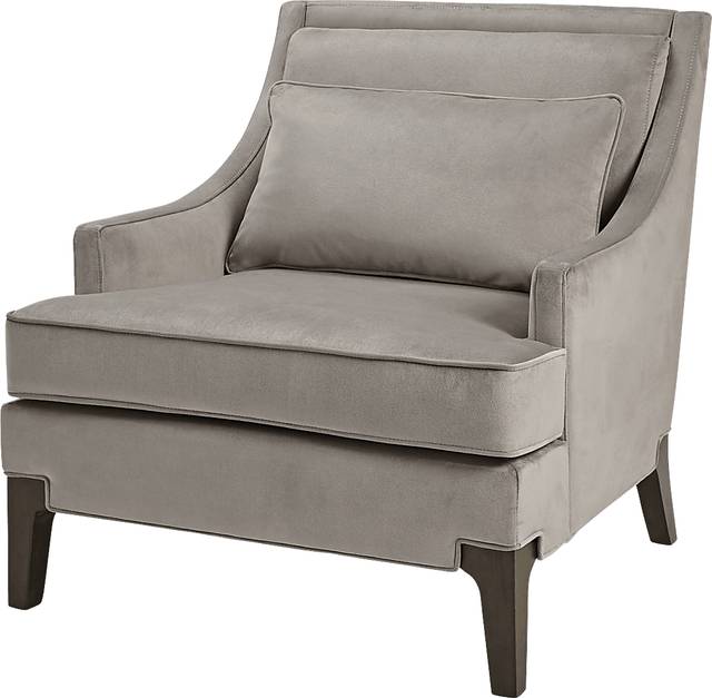 Retta Gray Accent Chair - Thumbnail - Image 1