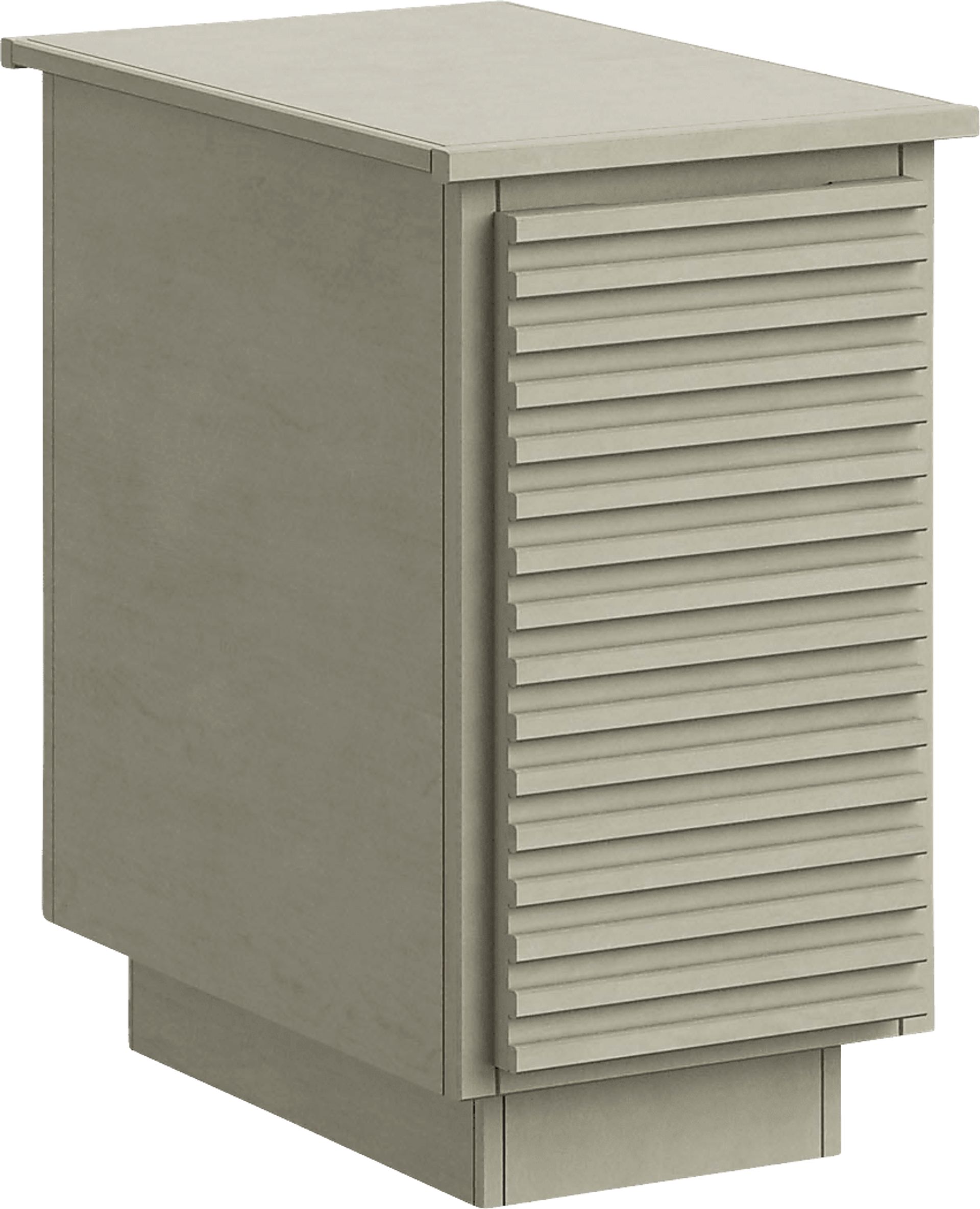 Revei Beige Chairside Table - Image 1