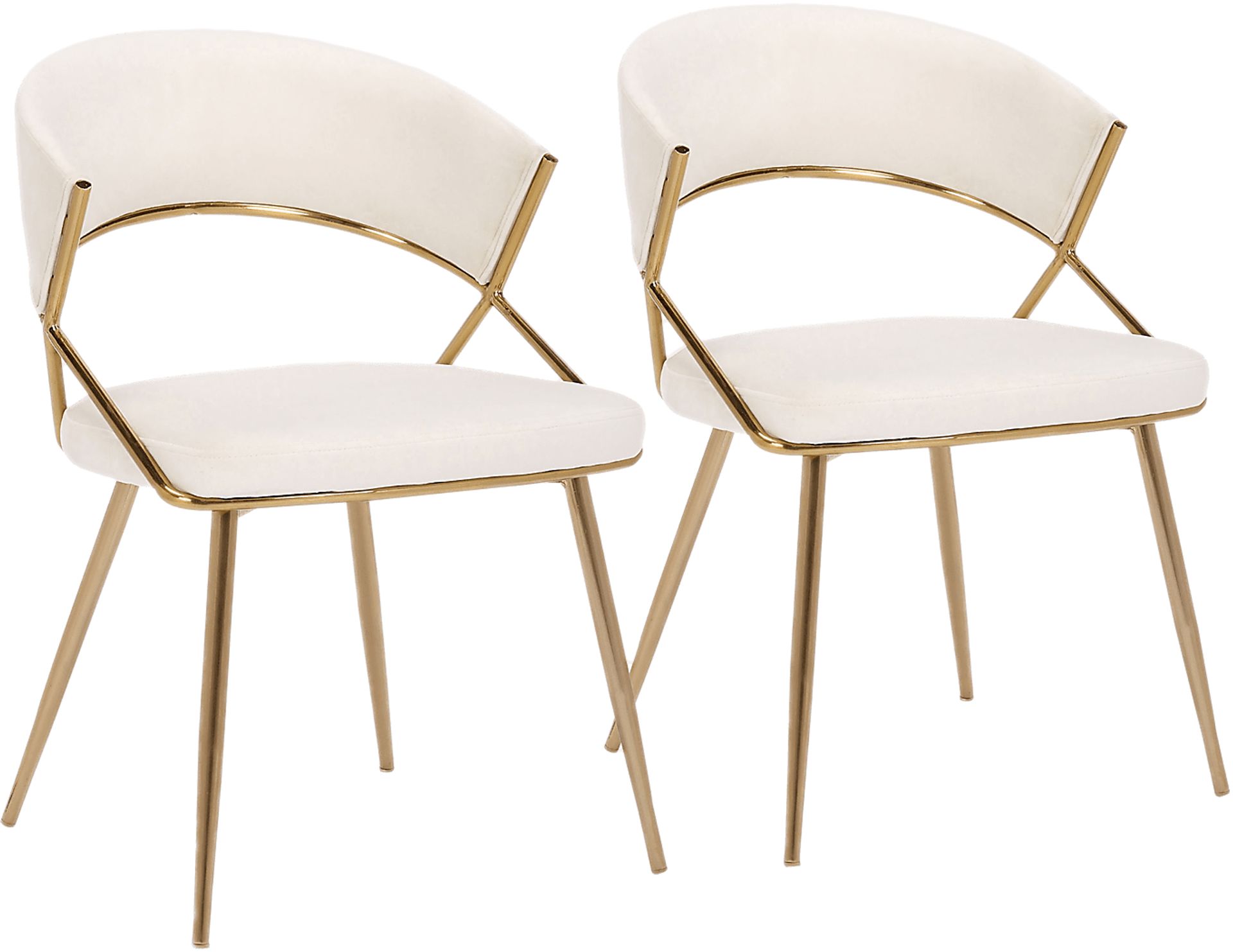 Reverrend Cream Side Chair, Set of 2 - Image 1