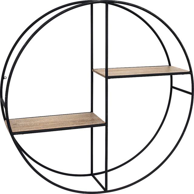 Revington Black Wall Shelf - Thumbnail - Image 1