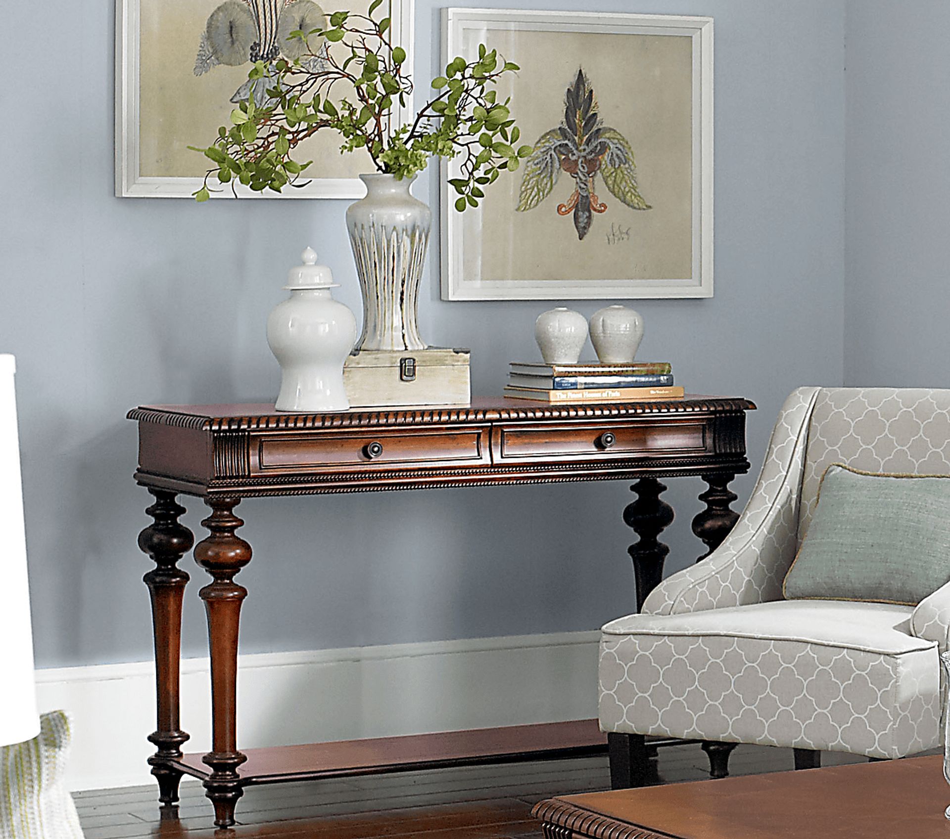 Reykin Cherry Sofa Table - Image 2