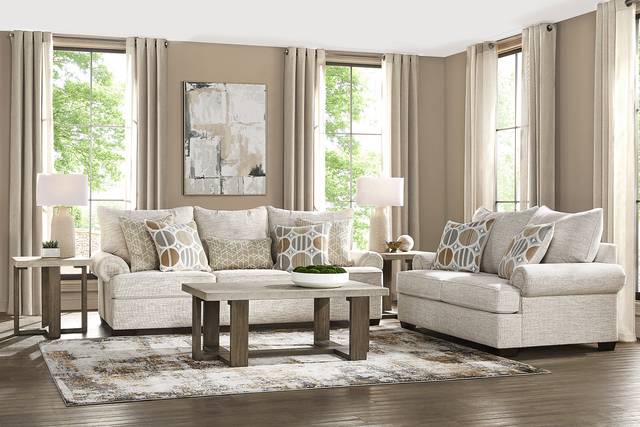 Reyna Point Ivory Sofa - Thumbnail - Image 2