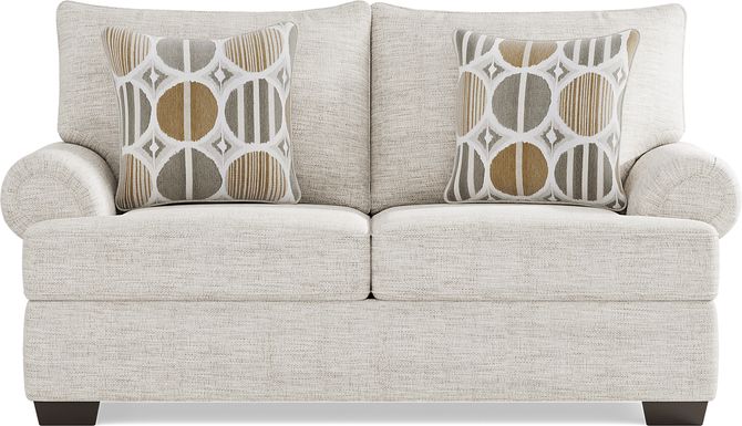 Reyna Point Ivory Loveseat