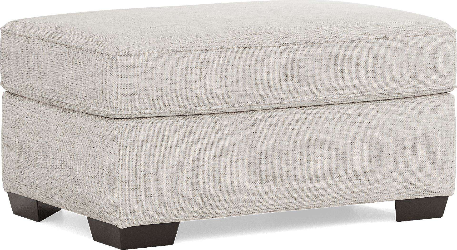 Reyna Point Ivory Ottoman