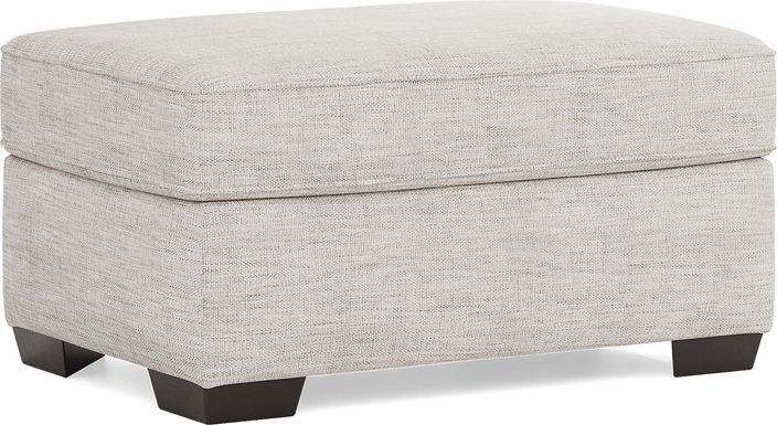 Reyna Point Ivory Ottoman