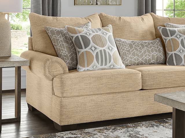 Reyna Point Tan Gel Foam Sleeper Sofa - Thumbnail - Image 5