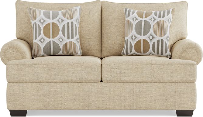 Reyna Point Tan Loveseat