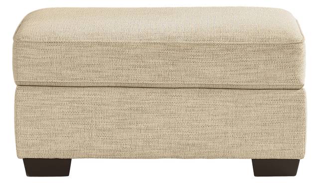 Reyna Point Tan Ottoman - Thumbnail - Image 2